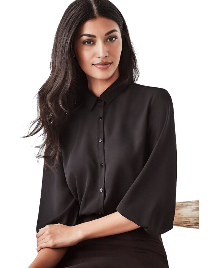 Biz Corporate Womens Lucy 3/4 Sleeve Blouse (RB965LT)