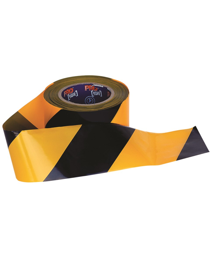 Pro Choice Yellow and Black Barricade Tape | Site Safety | Hip Pocket