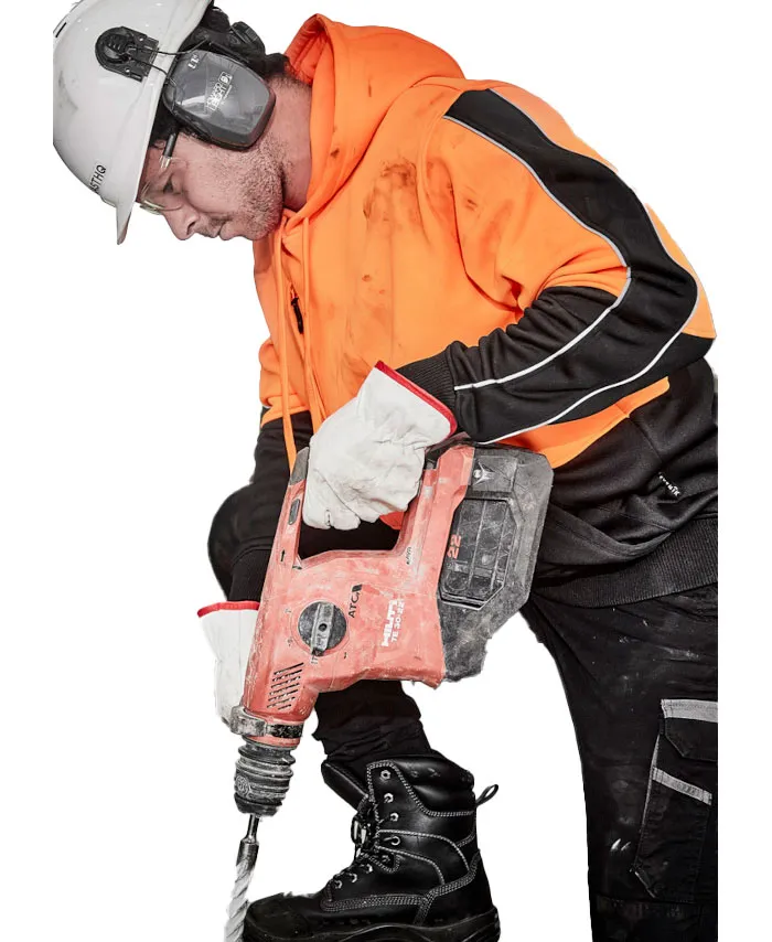 Syzmik Unisex Hi-Vis Pullover Hoodie | Hi-Vis Workwear | Hip Pocket