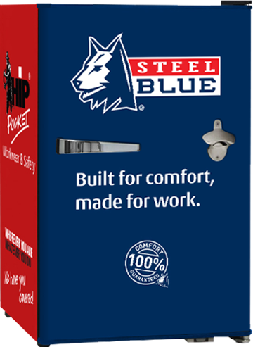 Steel Blue Bar Fridge - Hip Pocket Workwear