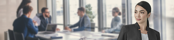 lady in corporate attire