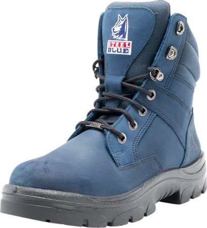 steel blue boots blue