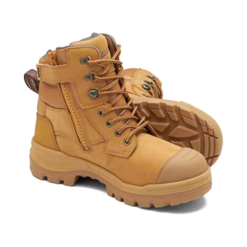 Hip Pocket Workwear - RotoFlex Wheat water-resistant nubuck 150mm zip sided safety boot