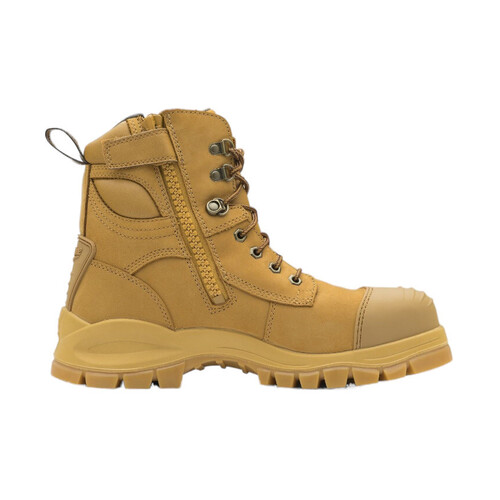 Hip Pocket Workwear - 992 - Xfoot Rubber - Wheat Water-Resistant Nubuck, 150Mm Zip Side Safety Boot