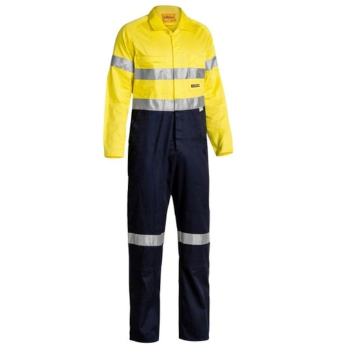 Hip Pocket Workwear - 2 Tone Hi Vis Lightweight Coveralls 3M Reflective Tape 