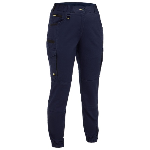 Hip Pocket Workwear - Womens Flx & Move Elastic Waist Cargo Cuffed Pants