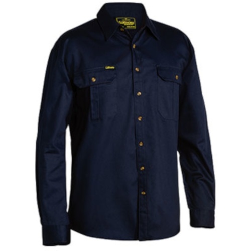 Hip Pocket Workwear - Original Cotton Drill Shirt - Long Sleeve