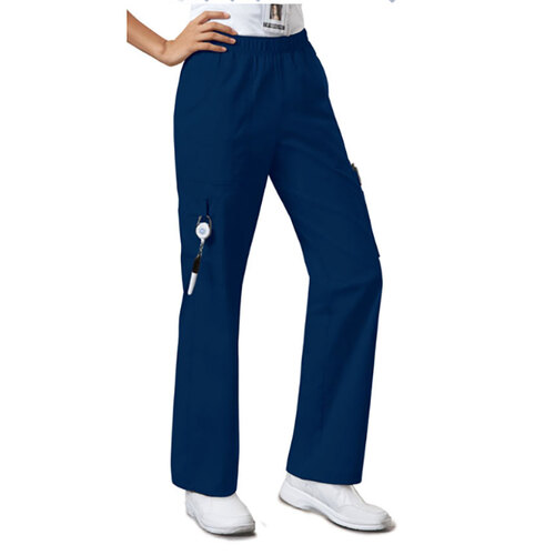 Hip Pocket Workwear - Poly Cotton Stretch Mid Rise Cargo Pants - Tall