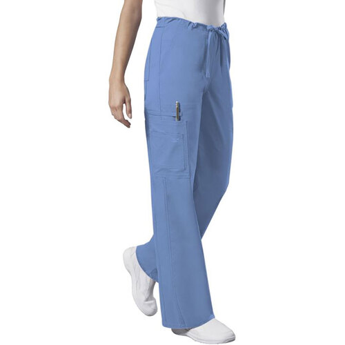 Hip Pocket Workwear - Poly Cotton Stretch Unisex Drawstring Cargo Pants