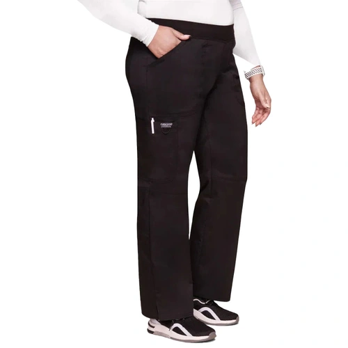 Hip Pocket Workwear - Revolution - Ladies Mid Rise Pull on Cargo Scrub Pant
