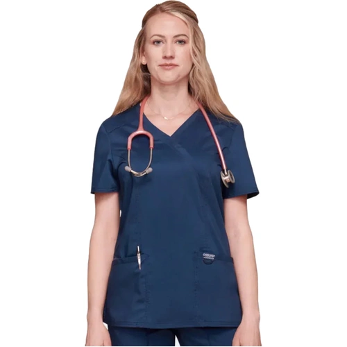 Hip Pocket Workwear - Revolution - Ladies Mock Wrap Scrub Top