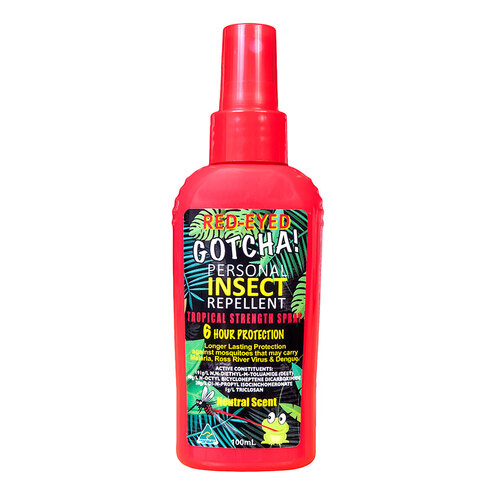 Hip Pocket Workwear - Red-Eyed Gotcha Insect Repellent 100ml Pump