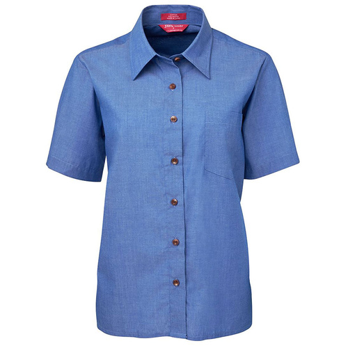 Hip Pocket Workwear - JB’s Ladies Original Short Sleeve Indigo Chambray Shirt