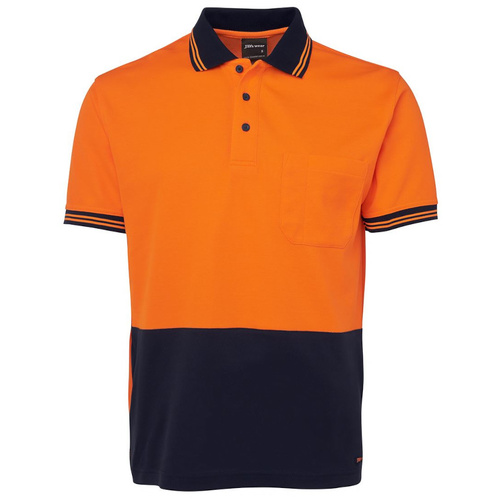 JB's HI VIS S/S COTTON BACK POLO