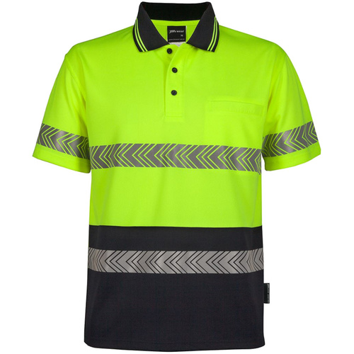 Hip Pocket Workwear - JB'S Hi Vis S/S Segmented Tape Polo