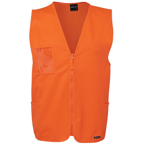 JB's HI VIS ZIP SAFETY VEST