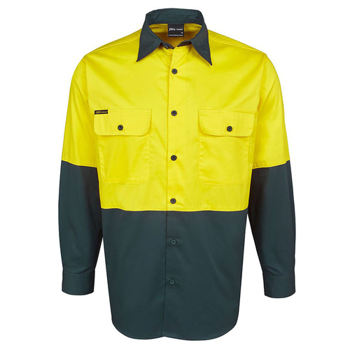 Hip Pocket Workwear - JB's Hi Vis Long Sleeve 150G Shirt