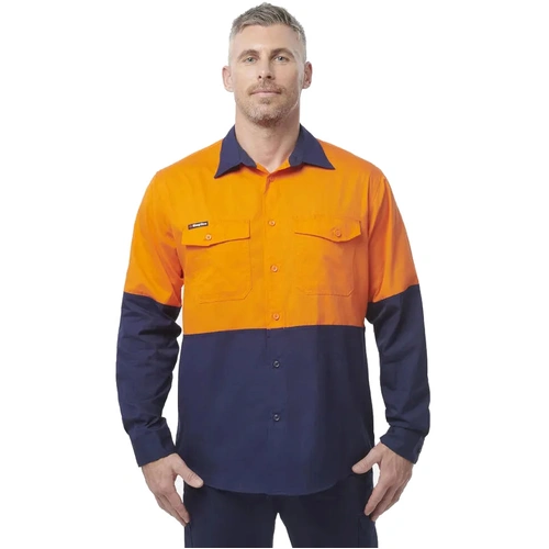 Hip Pocket Workwear - Workcool - Workcool 2 Hi-Vis Spliced Shirt L/S
