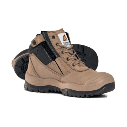 Stone ZipSider Boot w/ Scuff Cap