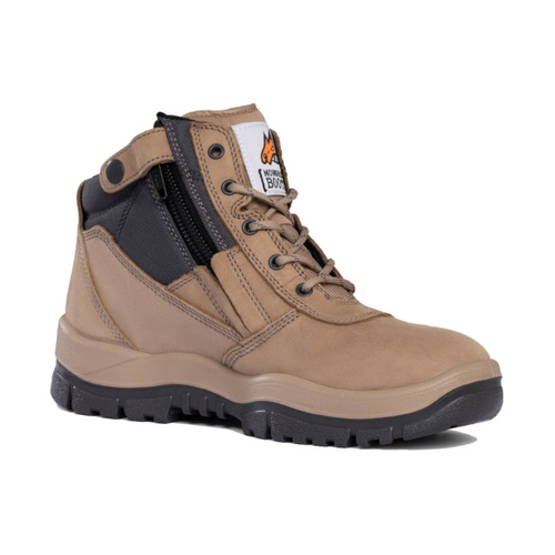 Hip Pocket Workwear - Stone Non-Safety ZipSider Boot