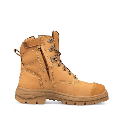 AT 55 - 150mm Zip Side Lace Up Boot - Wheat
