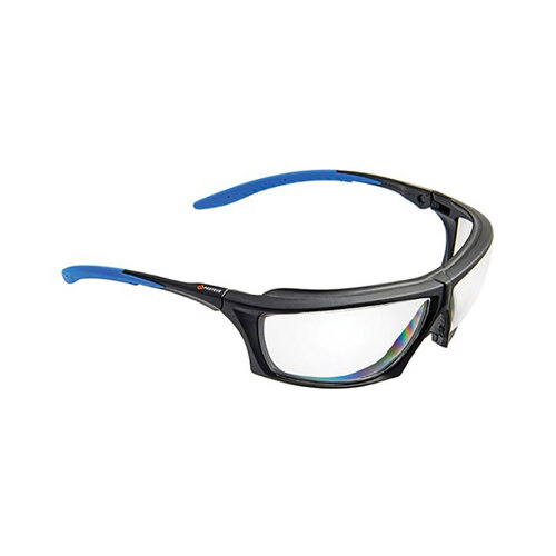 Hip Pocket Workwear - PROTEUS 2 SAFETY GLASSES CLEAR LENS DUST GUARD, RATCHET ARMS