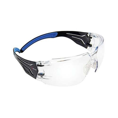 Hip Pocket Workwear - Proteus 4 Safety Glasses Clear Lens Super Flex Arms
