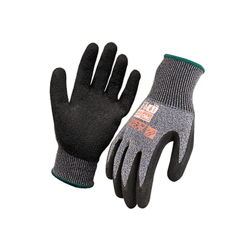 Hip Pocket Workwear - Arax Latex Crinkle Dip On 13G Liner Glove