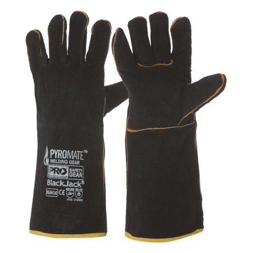 Hip Pocket Workwear - Pyromate Black Jack - Black & Gold Welders Glove