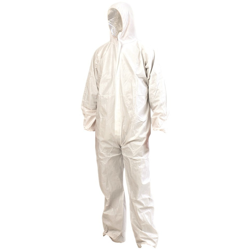 Hip Pocket Workwear - BarrierTech SMS Coveralls - White