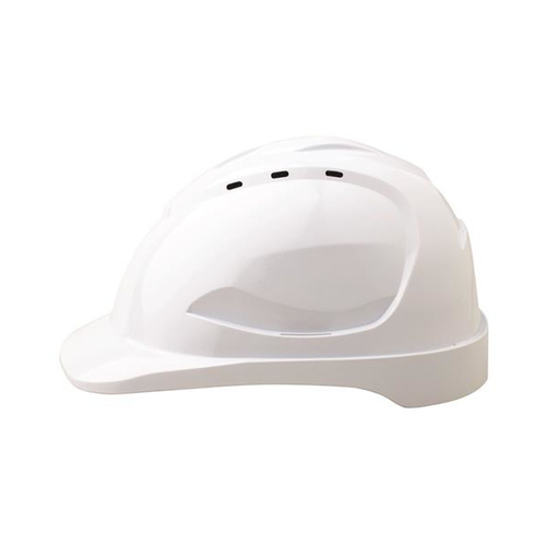 Hip Pocket Workwear - V9 Hard Hat Vented Pushlock Harness - White