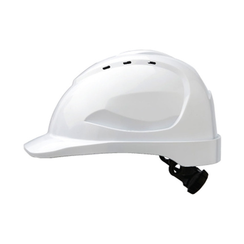 Hip Pocket Workwear - V9 Hard Hat Vented Ratchet Harness - White