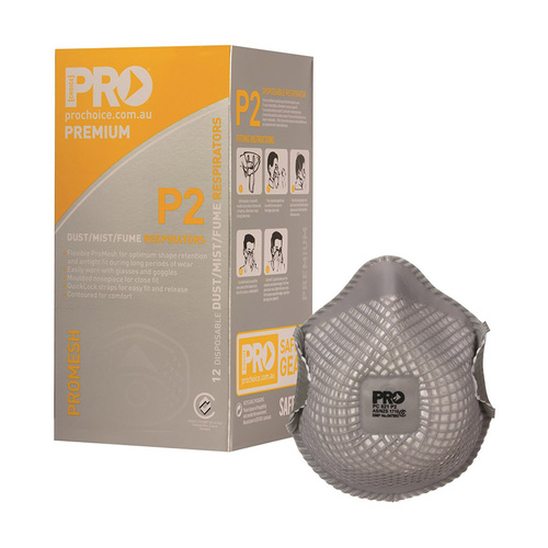 Hip Pocket Workwear - Dust Masks Promesh P2 - Box of 12