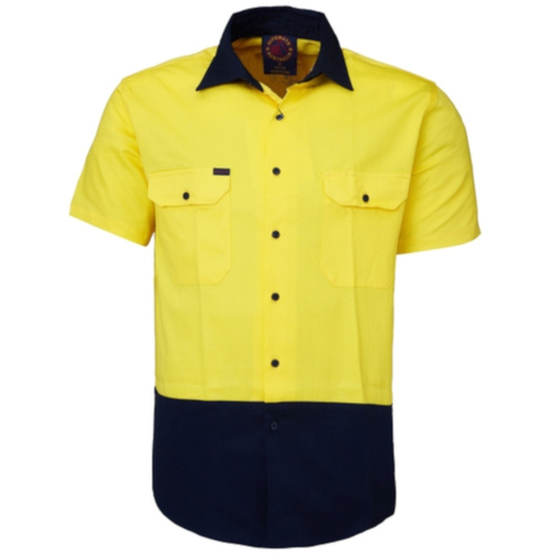 Hip Pocket Workwear - Vented Open Front Lightweight Shirt - Short Sleeve