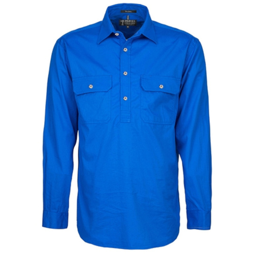 Hip Pocket Workwear - Men's Pilbara Shirt - Closed Front Long Sleeve