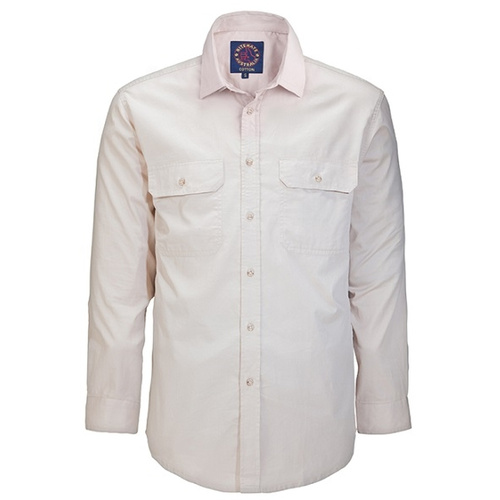 Hip Pocket Workwear - Men's Pilbara Shirt - Open Front Long Sleeve