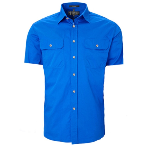 Hip Pocket Workwear - Men's Pilbara Shirt - Open Front - Short Sleeve