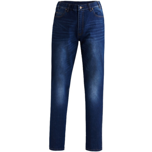 Hip Pocket Workwear - Pilbara Men's Distress Denim Stretch Jeans