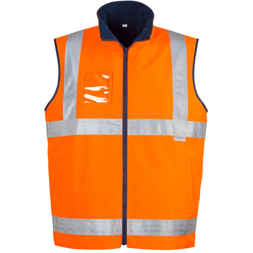 Hip Pocket Workwear - Mens Hi Vis Waterproof Lightweight Vest