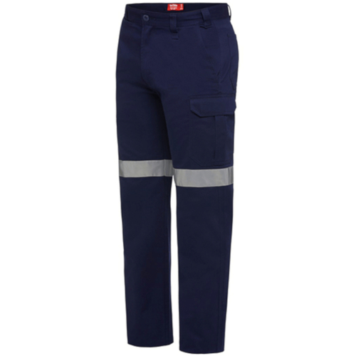Hip Pocket Workwear - Core - Mens L/Weight Drill Cargo Pant w/Tape