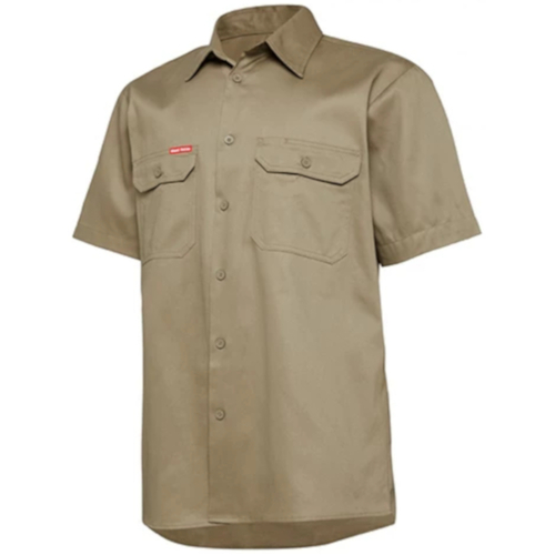 Hip Pocket Workwear - Core - Mens S/S L/weight Ventilated Shirt