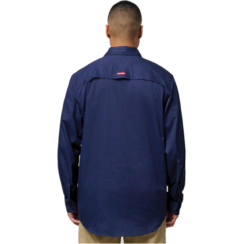 Hip Pocket Workwear - Core - Mens L/S L/weight Ventilated Shirt
