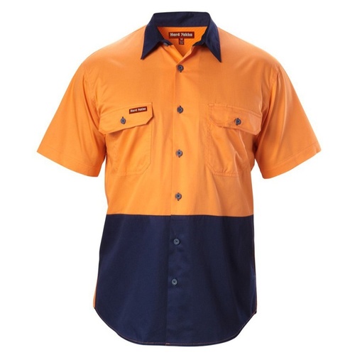 Hip Pocket Workwear - Koolgear - Hi-Vis Two Tone Ventilated Shirt Short Sleeve